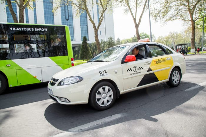 Яндекс такси в Узбекистане